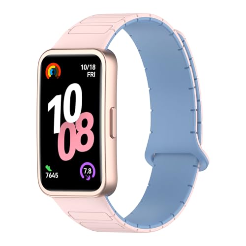 [KONXISA] �����o���h HUAWEI Band 10 / 9 / 8 �Ή� �o���h ���C�t���_�炩���V���R���x���g �������� �y�ʁA���K�A�ϋv���A�h���� �h�� �j�����p �X�^�C���b�V�� �r���v�x���g�i�s���N&�u���[�j