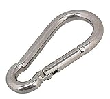 Hakenöffnung: 11mm Feuerwehr Karabinerhaken Edelstahl V4A 100x10 VE: 5 Stück