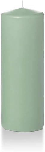 yummi Velas de Pilar Redondas de 3" x 8" Salvia - 3 por Paquete