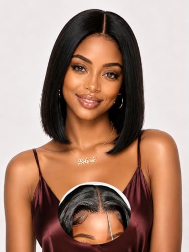 Perruque brésilien cheveux humain sans colle wear and go