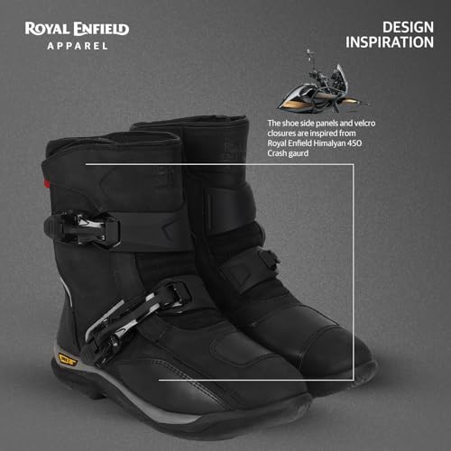 Image of Royal Enfield Wanderer Black Riding Boots