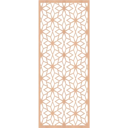 Image of 11 3 /8 inchW x 29 3 /8 inchH x 3 /8 inchT Lake Decorative Fretwork Wood Wall Panels, Alder