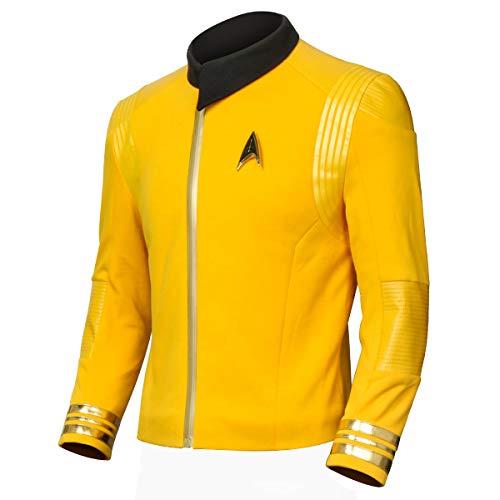 PARTYEVER Discovery Commander Uniform Jacket 2019 New Starfleet USS Captain Pike Cosplay Costume Halloween Men's Outfit (X-Large)