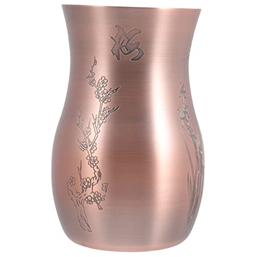 OSOLADY Elegant Metal Wine Decanter for Home Vintage Inspired Wine Divider with Design for Wine Lovers Smooth Surface Easy to Clean