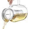 Teabloom 100% Plastic-Free Large Multi-Brew Borosilicate Glass Teapot + Kettle + Pitcher Steep and Serve Hot Tea, Iced Tea, Cold Brew Tea and Fruit Infused Water Legacy Tea Maker