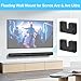 notiela Metal Soundbar Mount for Sonos Arc & Arc Ultra Wall Mount Black - Floating Wall Mount for Sonos Arc Mounting Bracket Under TV Easy to Install