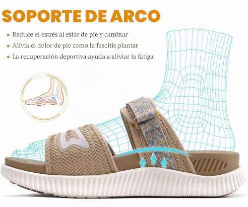 Sandalias KuaiLu de mujer con plantillas ortopédicas de verano 3
