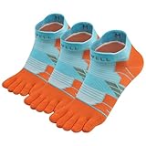 [VWELL] 五本指ソックス メンズ クールマックス 五本指靴下 通気性 5本指ソックス くるぶし スニーカー スポーツ ランニング トレーニング COOLMAX 吸汗速乾 抗菌防臭 四季適用 丈夫な靴下 3足セット 25-27cm