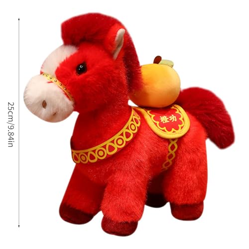 Cheval en peluche du Nouvel An chinois en coton pour décoration de maison - 5
