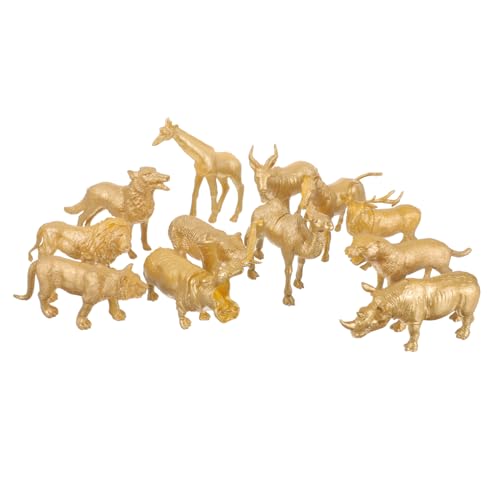 Figurines d'animaux de la forêt miniatures et réalistes en plastique Gatuida | Lot de 12