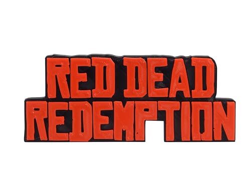 Video Game Logo Sign Shelf Sitter Compatible With Red Dead Redemption Wall Desk Bookshelf Art Decor 6