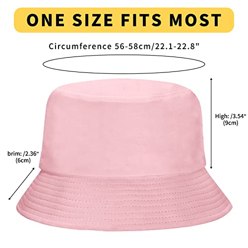 Image of Rosoz 1 & 2 Pack Bucket Hat for Women Men Summer Travel Beach Sun Hat Outdoor Cap Unisex Bucket Hats