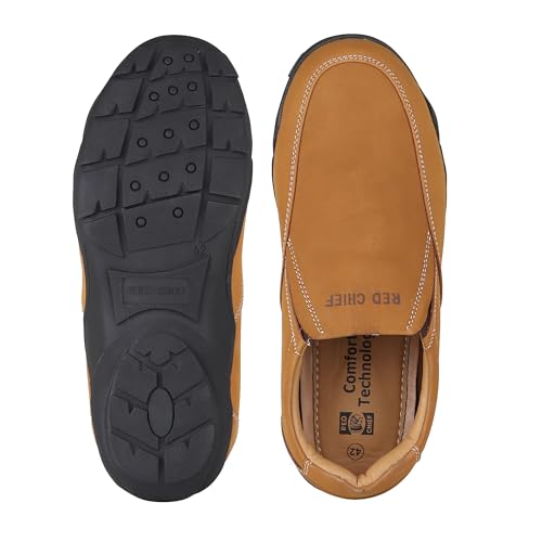 Image of Red Chief Nubuck Leather Casual Slip On for Men | Lace-Up Shoes for Men| RC3432