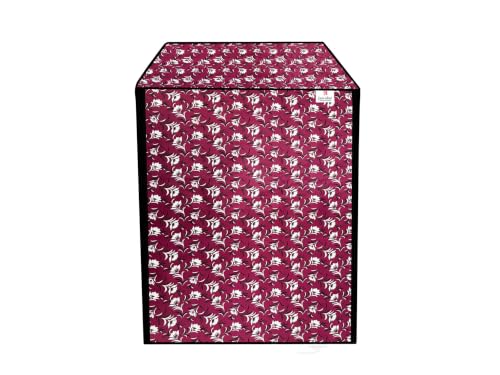 Image of Dishwasher Cover for 12 to 15 Place Setting | Water-Resistant Dustproof Zip Cover | Universal Fit Compatible with Bosch, LG, IFB, Hafele, Faber & More | 63 x 63 x 88 cm | Design 2
