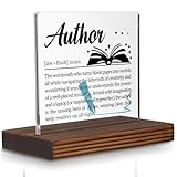 Author Gifts, Funny Desk Sign for Writers and Storytellers, Inspirational Definition Plaque for Novelists, Book Lovers, and Literary Creatives PA054