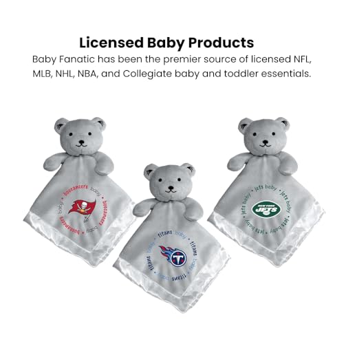 Image of Baby Fanatic NFL Baby Security Blanket Bear Snuggle Toy for Newborn Boy Girl Unisex Stuffed Animal Officially Licensed