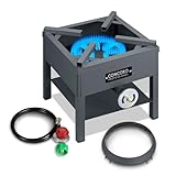 Concord Professional Single Banjo Wok Burner with Stand. Up to 270,000 BTU. Great for Home Brewing, Wok Stir Fry, Turkey, Etc. (16')