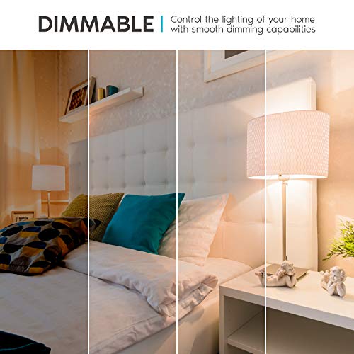 Image of LUXRITE A19 LED Light Bulbs 100 Watt Equivalent Dimmable, 3000K Soft White, 1600 Lumens, Enclosed Fixture Rated, Standard LED Bulbs 15W, Energy Star, E26 Medium Base - Indoor and Outdoor (12 Pack)