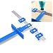 QEARLIZ Cabinet Hardware Jig, Adjustable Punch Locator Tool Cabinet Door Jig for Handles and Knobs on Doors and Drawer Installation