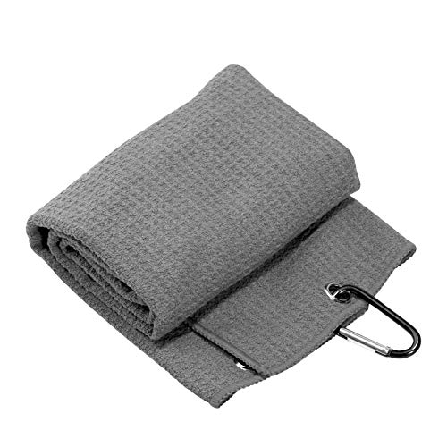 Jxgzso Dad Golf Towel Embroidered Golf Towel Gift Golf Father Gift Embroidered Golf Towel With Clip (-Best Papa By Par Grey) #TOP6