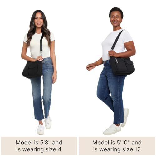 Image of Baggallini Modern Everywhere Crossbody Bag for Women 11x9x4.5 Rfid Hobo Bag