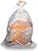 Clear Disposable Burial Poly Bags 33x50 (Printed) Asbestos Bags 75/roll