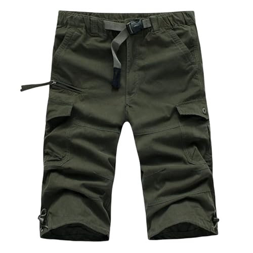 Short d'été en coton pour homme avec plusieurs poches pratiques