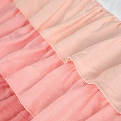Peach Coral 3 Tiered Ruffled Crib Skirt Baby Girl Nursery Bedding Dust Ruffle (Coral)… #TOP2
