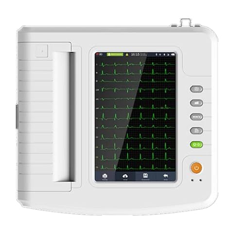 LMEIL Tragbares Digitales 12-Kanal-Elektrokardiograph-EKG-Gerät EKG-Gerät Mit Software USB ECG1212G