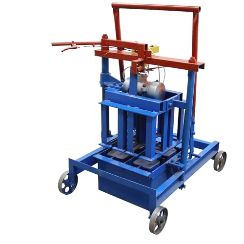 HQHAOTWU Portable Brick Making Machine Semi-Automatic Hollow Soil Block Forming Machine Paving Brick Size 15.7X7.8X7.8in(400 * 200 * 200mm) 220V - Thumbnail 7