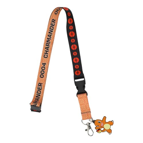 Cordon Pokémon Charmander pochette carte identité tour de cou