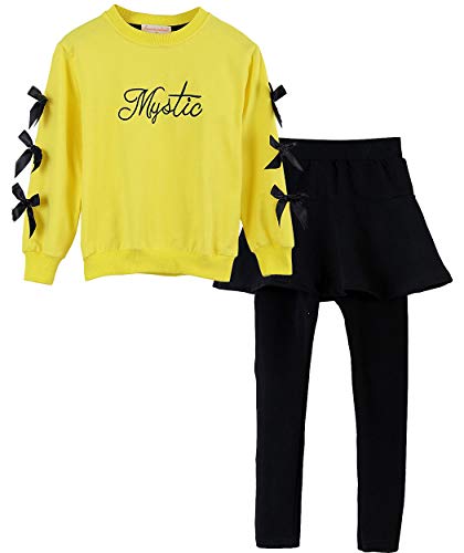 Image of Urtrend Little Girls' Kids 2 Pieces Long Sleeve Top Pants Leggings Clothes Set Outfits