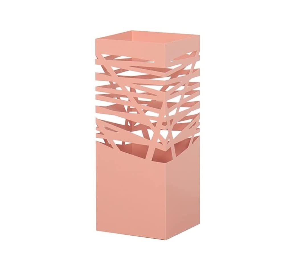 CVdrtyED Stand Organizer Iron Art Umbrella Stand Home Drain Hotel Lobby Foyer Creative Long Handle Bucket Storage Rack Hallway Entryway(B-pink)