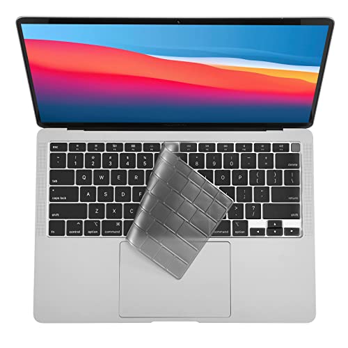 Eoocoo Keyboard Cover Premium Ultra Thin Compatible For 2021 2020 Macbook Air 13 Inch M1 A2337 A2179 With Retina Display & Touch Id, Us Layout, Tinted #TOP10