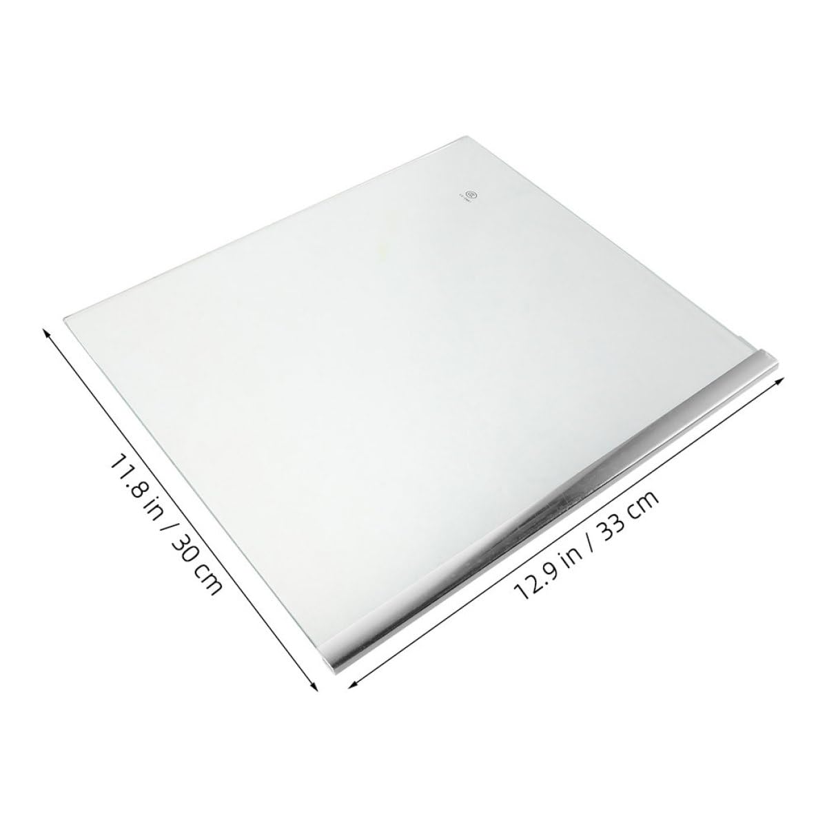 Ripiano in Vetro per Frigorifero 33x30 Cm Sostituzione | Divisorio Regolabile, Compatibile Molti Modelli Freezer, Vetro Trasparente per Organizzare lo Spazio