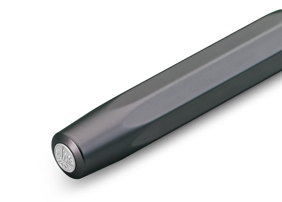 Kaweco AL SPORT Fountain Pen Anthracite I Premium Fountain Pen for Ink Cartridges 13 cm I Nib: BB (Extra Broad) - Image 4