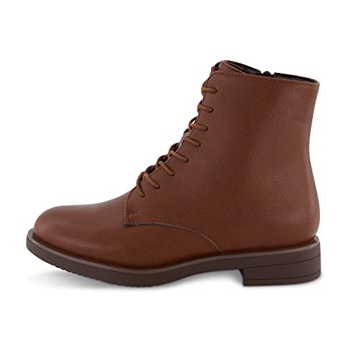 CUSHIONAIRE Women's Bespoke lace up Boot +Memory Foam, Wide Widths Available2