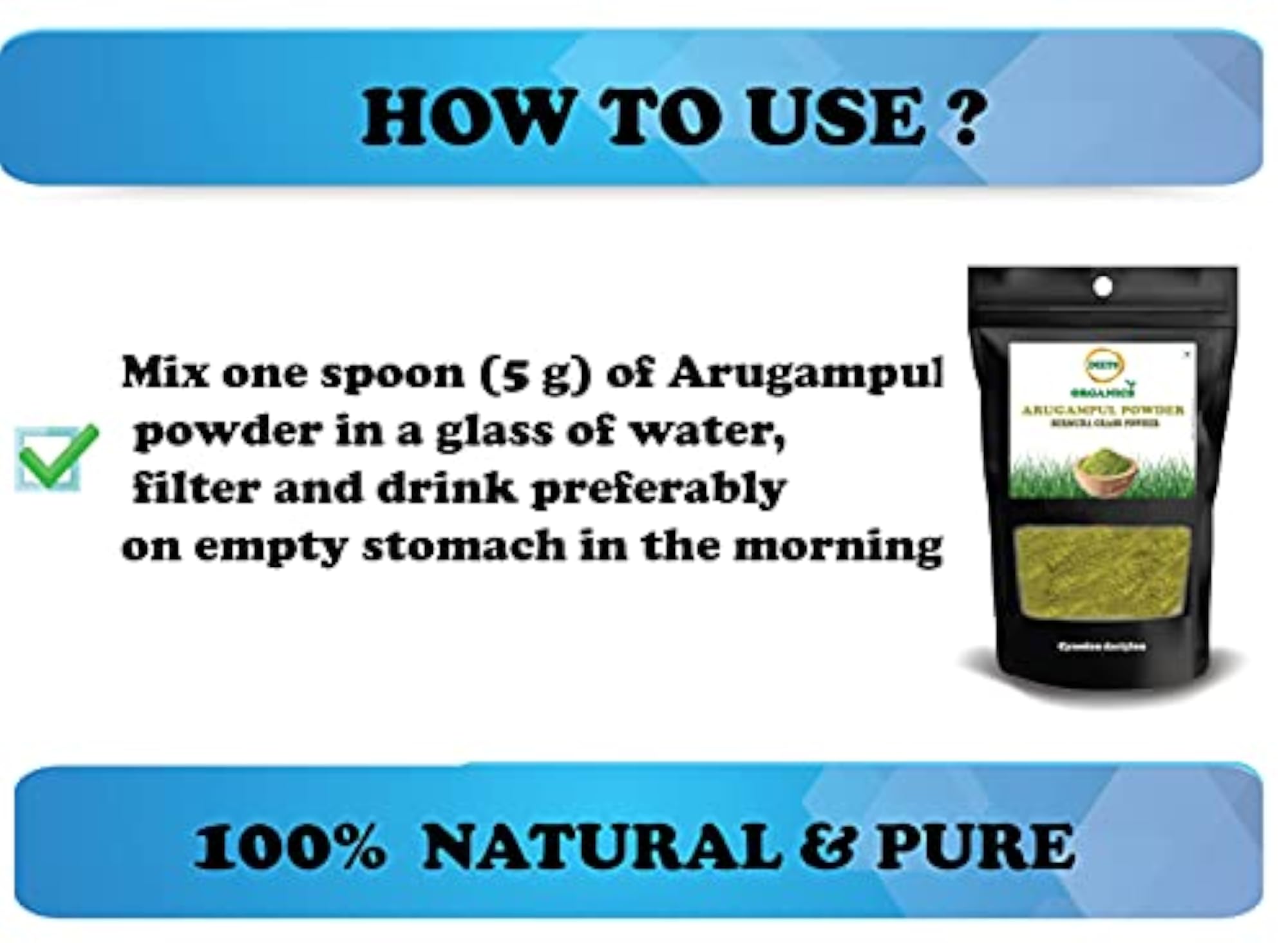 Diets Organics Arugampul Powder, 500g