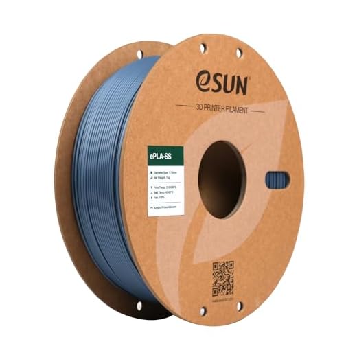 eSUN Filamento PLA 1,75 mm, filamento di Basic PLA per stampanti 3D Precisione dimensionale +/- 0,05 mm, bobina da 1 kg (2,2 libbre) Filamento PLA veloce per stampanti 3D, Grigio