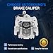 Autoround 19B2575 19B2574 Brake Caliper with Bracket fit for VW Jetta 2000-2005/2008, Jetta City 2007-2009 & Audi TT Quattro 2000-2006, Rear Driver and Passenger Side, 2-PC Set