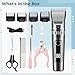 LUMINFLY Cat & Dog Clippers Grooming Set, Electric Hair Trimmer, Cordless