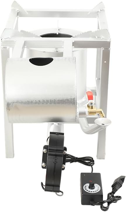 Waste Oil Burner Heater AC 110V Oil Stove Outdoor Hot Cooking Efficient Heating Furnace Burning Tool for Garage, Workshops, Warehouses