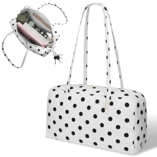 QINGLANG Polka Dot Nylon Bowling Bag for Women
