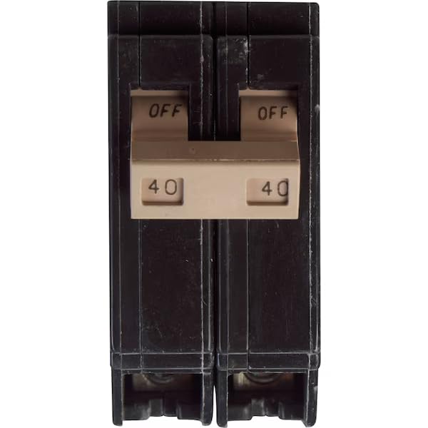 Circuit Breaker, 40A, 2 Pole, 120/240V AC, 10kA, Mfr: CHF240-A