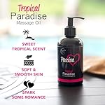 Passion Sensual Massage Oil for Date Night | 100% Natural Body Oil for Couples with Jojoba & Almond | Aromatherapy & Relaxing Massage Therapy | Perfect Glide & Smooth Skin | Tropical Paradise Scent - Image 4