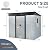 Dyncan 8 ft x 6 ft Outdoor Metal Storage Shed for a Neat and Organized Space, Durable Design with Window and Ventilation, White and Black