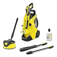 Kärcher K4 Power Control 2100PSI Electric Pressure Cleaner/Washer, Flow Rate: 7ltr/min, 9m Hose with Hose Reel; Area: 30 m²/h, Weight: 11.5 kg, High-Pressure Gun, Dirt Blaster, Spray Lance, Home Kit