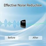 TERPINK 3 Pairs Memory Foam Ear Tips Compatible with AirPods Pro 3 Earbuds, for Pro 3rd Generation Super Comfort, Better Noise Cancel, Fits Charging Case(Black, Assorted S/M/L) - Image 5