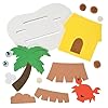 Fun Express 3D Tropical Island Scene Craft Kit - Craft Kits - VBS 2026 Vacation Bible School Supplies/Decor - 12 Pieces #3