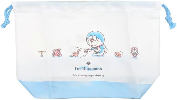 Crux 276784 Doraemon Drawstring Lunch Bag